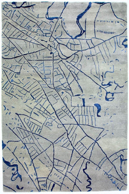 Designer Teppich 241 x 153 cm Teppich Wohnzimmer