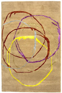 Designer Teppich 246 x 152 cm Teppich Wohnzimmer