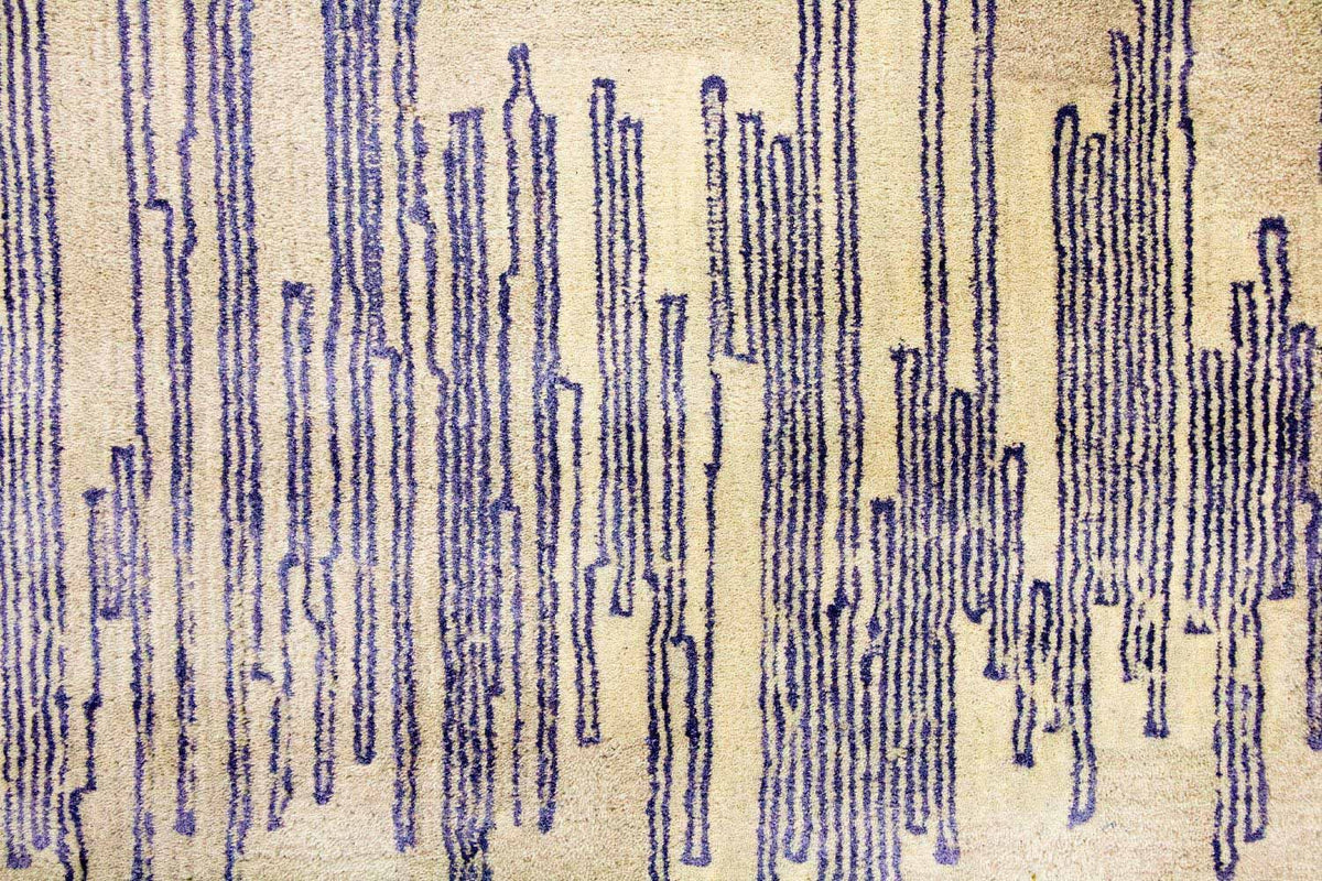 Designer Teppich 241 x 153 cm Wohnzimmer Teppich