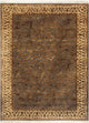 Wollteppich - 90 x 60 cm - dunkelbeige
