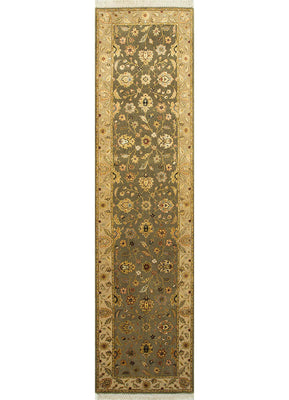 Läufer Woll - 300 x 75 cm - grün