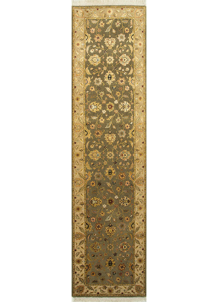 Läufer Woll - 300 x 75 cm - grün