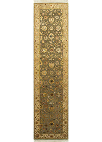 Läufer Woll - 300 x 75 cm - grün