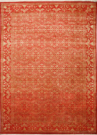 Wollteppich - 395 x 295 cm - orange