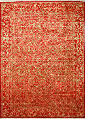 Wollteppich - 395 x 295 cm - orange