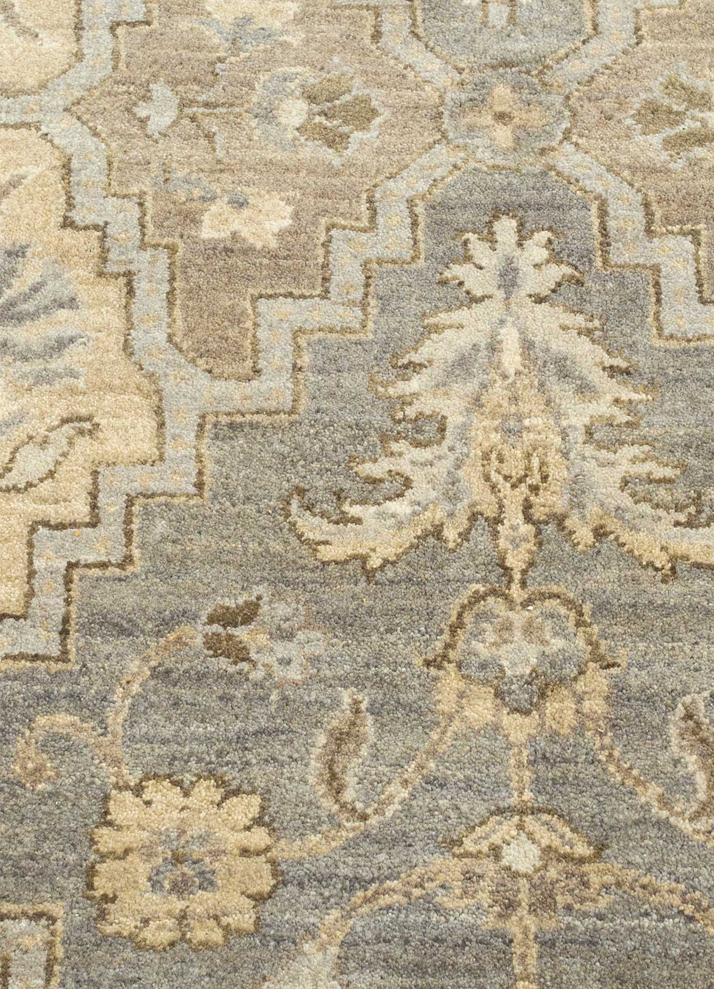Wollteppich - 90 x 60 cm - beige