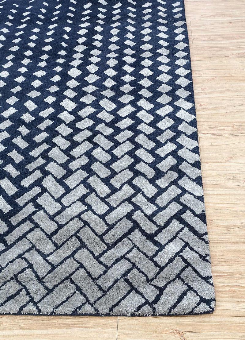 Wollteppich - 90 x 60 cm - mehrfarbig