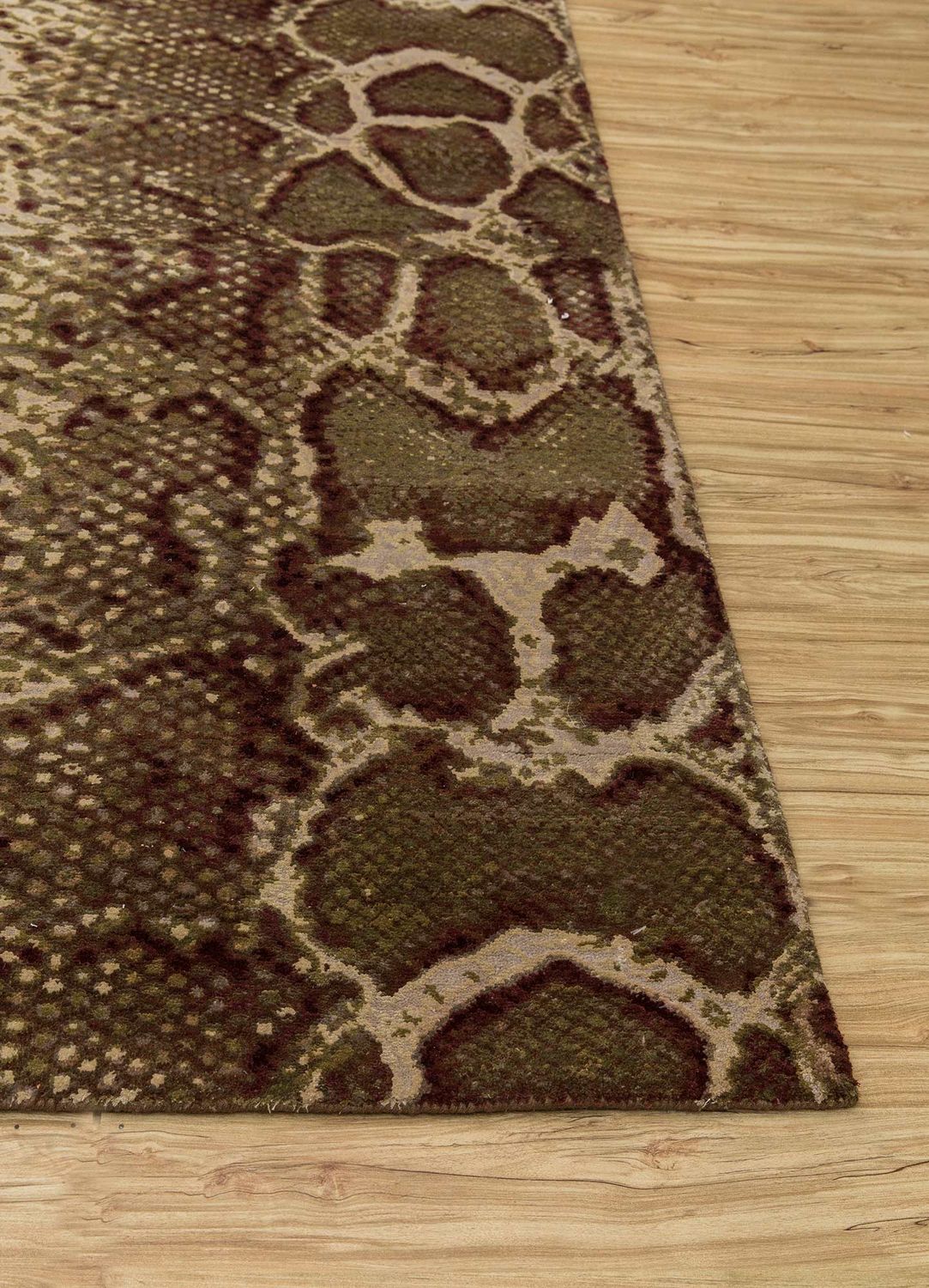 Wollteppich - 300 x 240 cm - braun