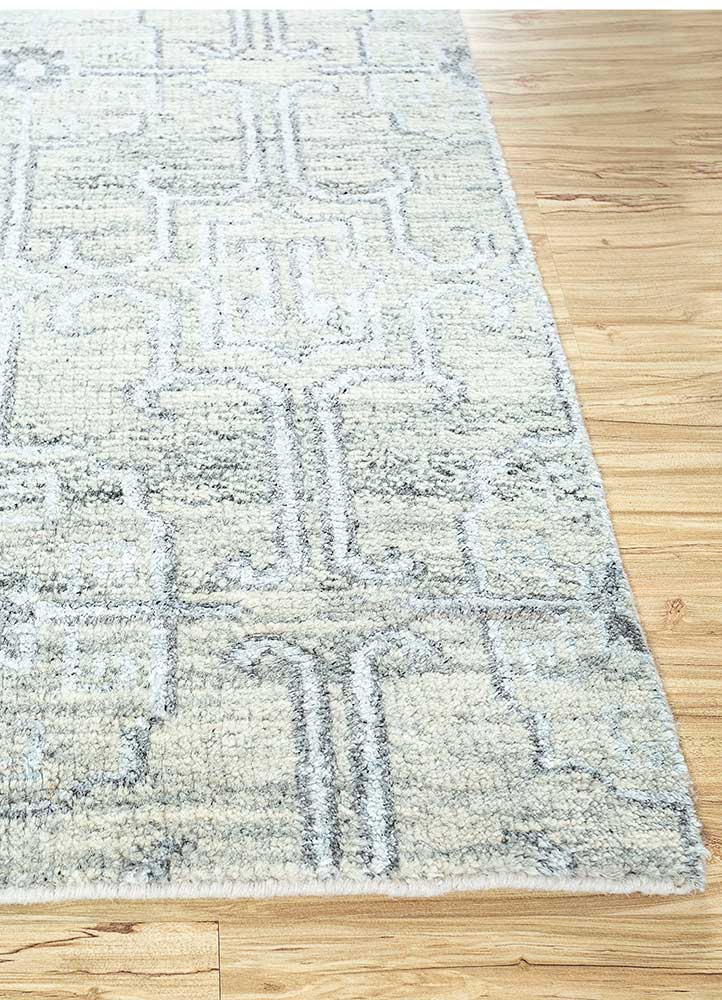 Wollteppich - 180 x 120 cm - creme