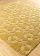 Wollteppich quadratisch  - 180 x 180 cm - gold