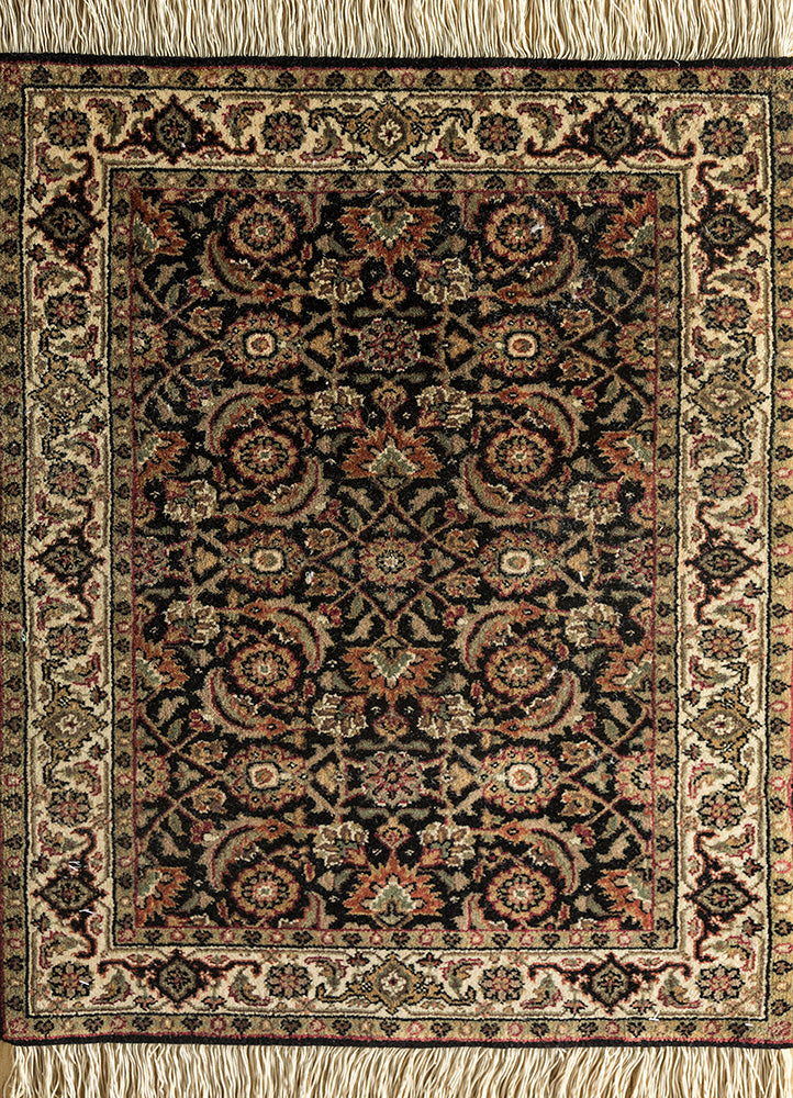 Wollteppich - 90 x 60 cm - dunkelbeige