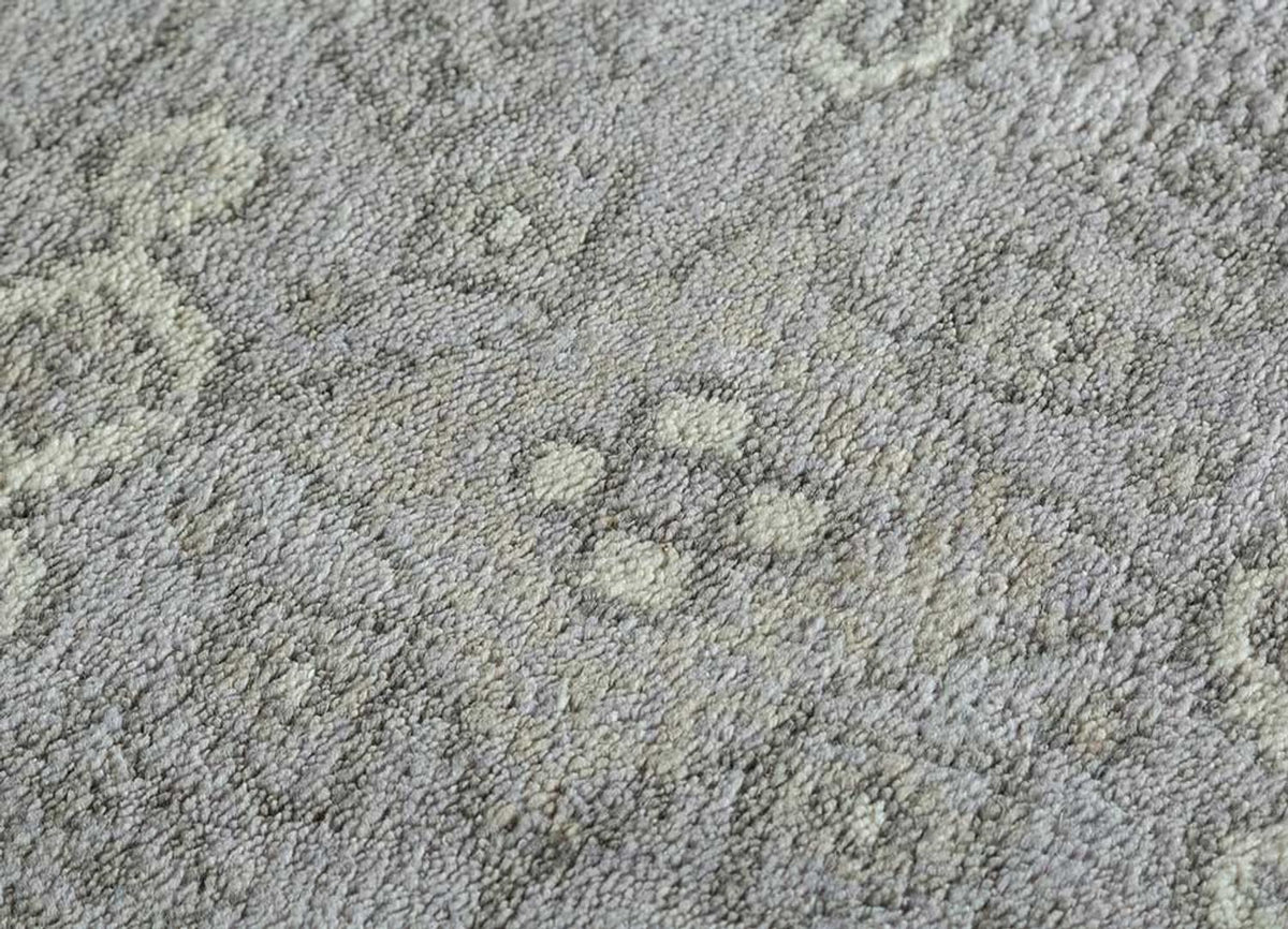 Wollteppich - 360 x 270 cm - grau