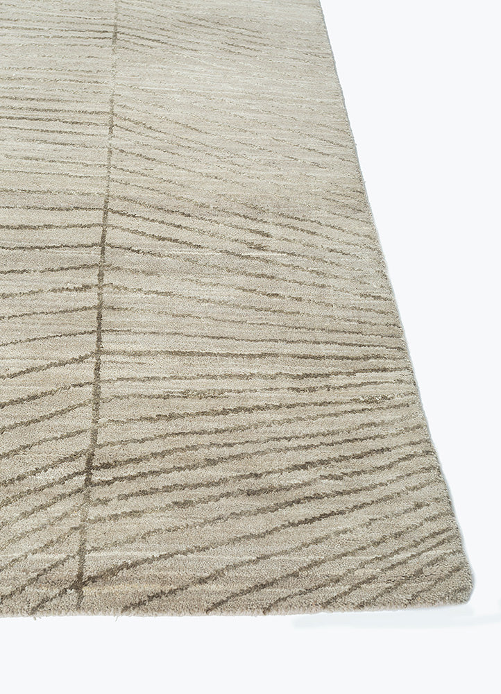 Wollteppich - 240 x 150 cm - silber