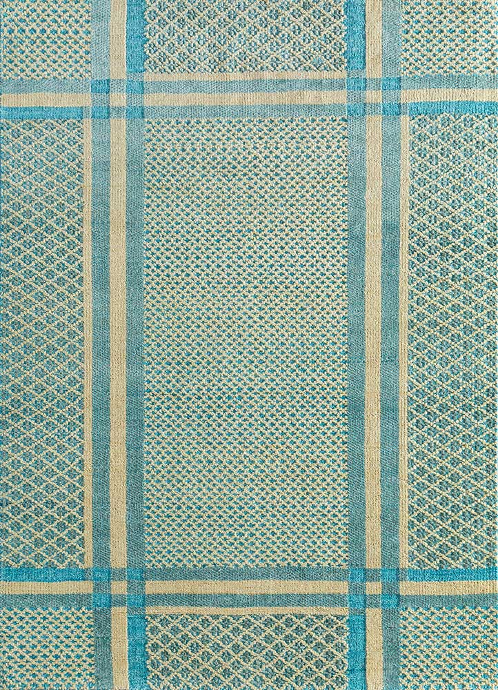 Wollteppich - 240 x 150 cm - türkis