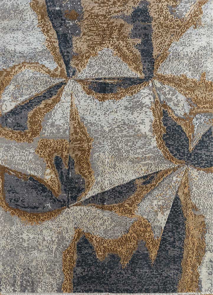 Wollteppich - 300 x 240 cm - silber