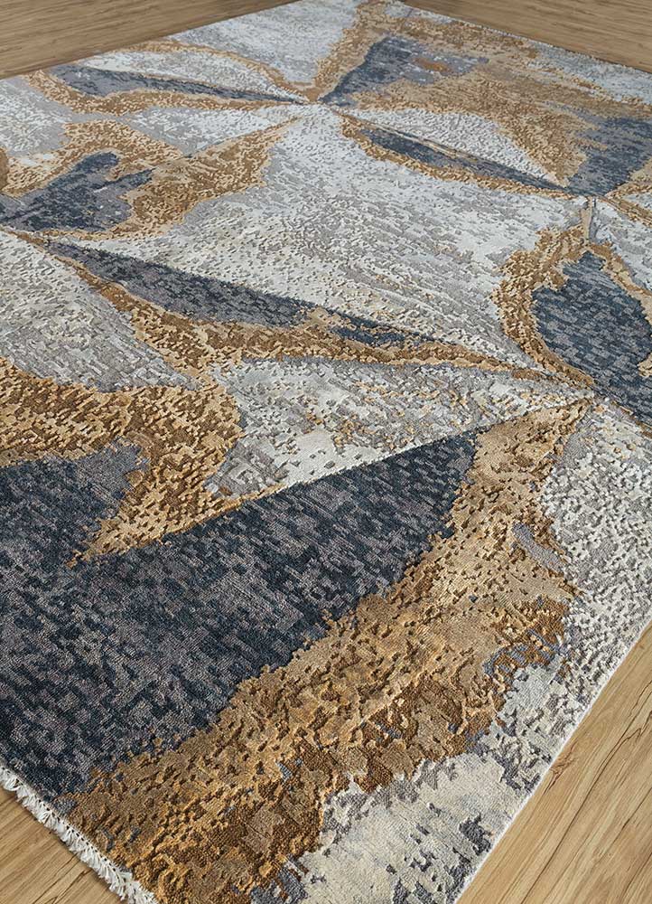 Wollteppich - 300 x 240 cm - silber