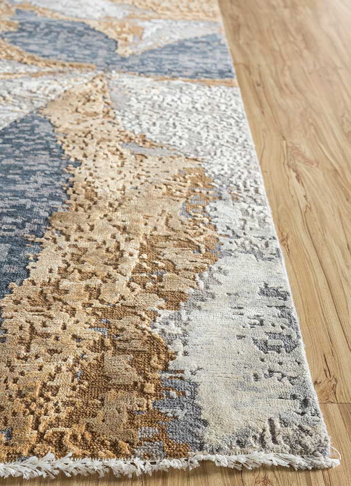 Wollteppich - 300 x 240 cm - silber