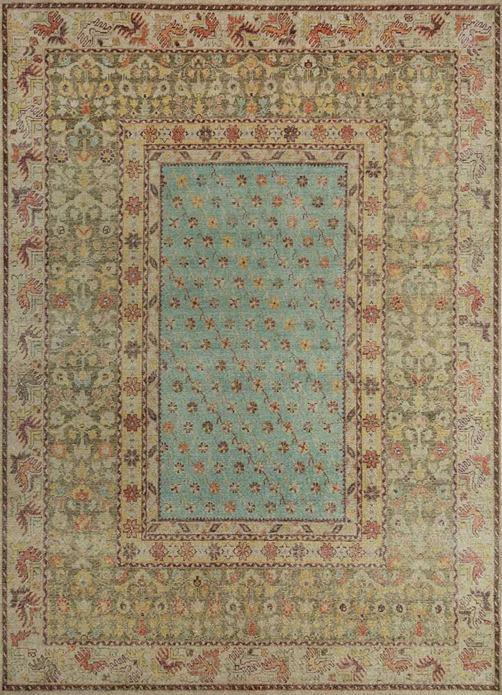 Wollteppich - 300 x 240 cm - blau