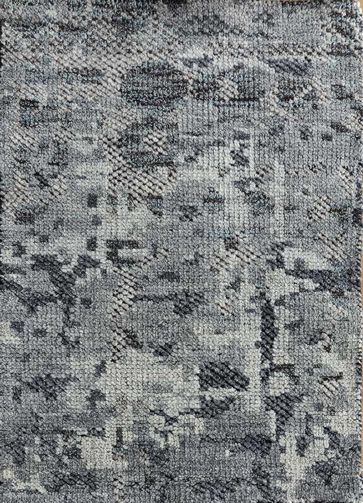 Wollteppich - 90 x 60 cm - grau