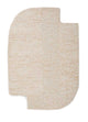 Wollteppich - 90 x 60 cm - hellbeige