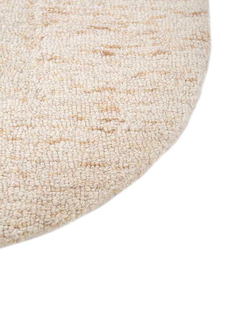 Wollteppich - 90 x 60 cm - hellbeige