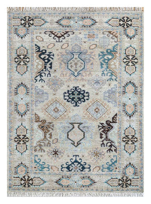 Wollteppich - 240 x 150 cm - mehrfarbig