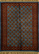 Wollteppich - 120 x 75 cm - blau