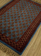 Wollteppich - 120 x 75 cm - blau