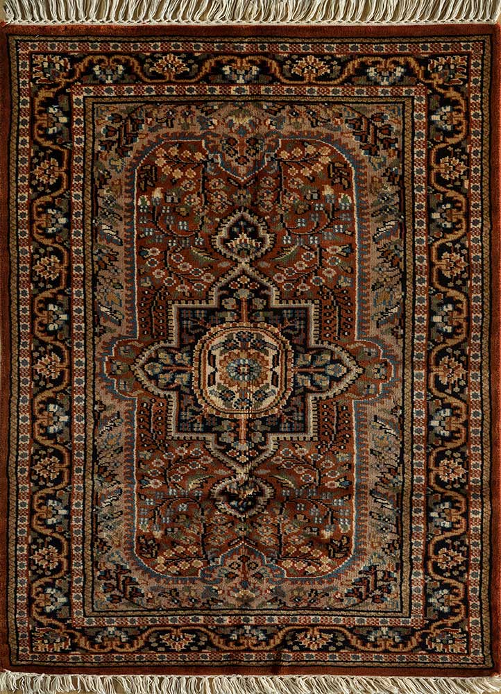 Wollteppich - 120 x 75 cm - orange