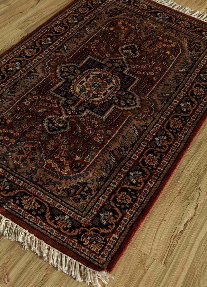 Wollteppich - 120 x 75 cm - orange