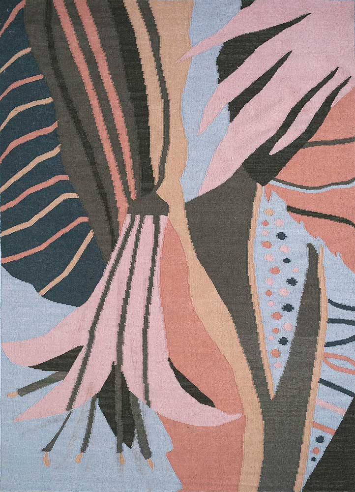 Wollteppich - 240 x 150 cm - rosa