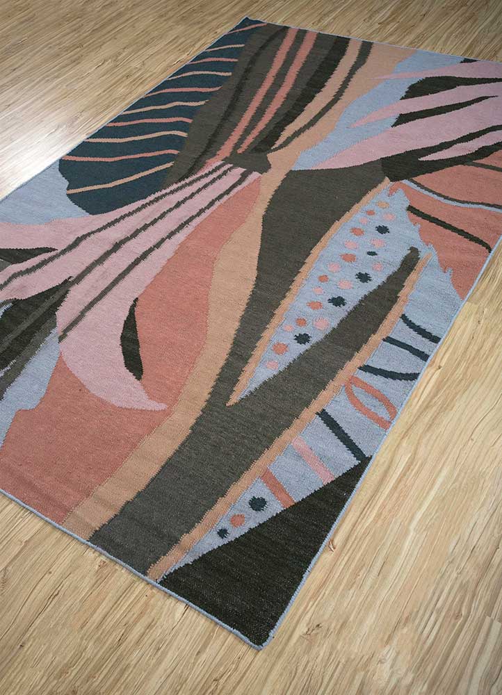 Wollteppich - 240 x 150 cm - rosa