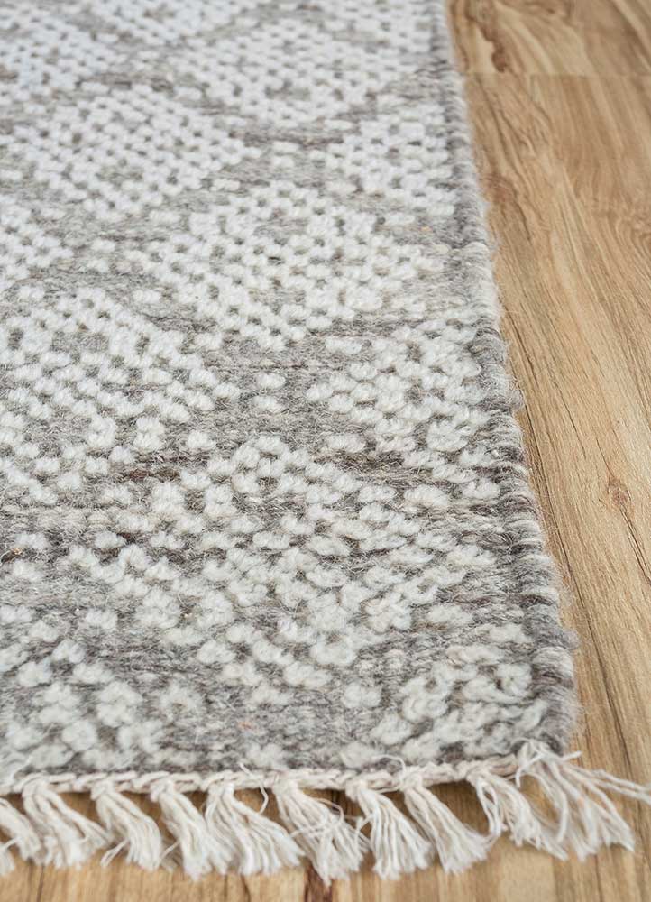 Wollteppich quadratisch  - 75 x 75 cm - beige