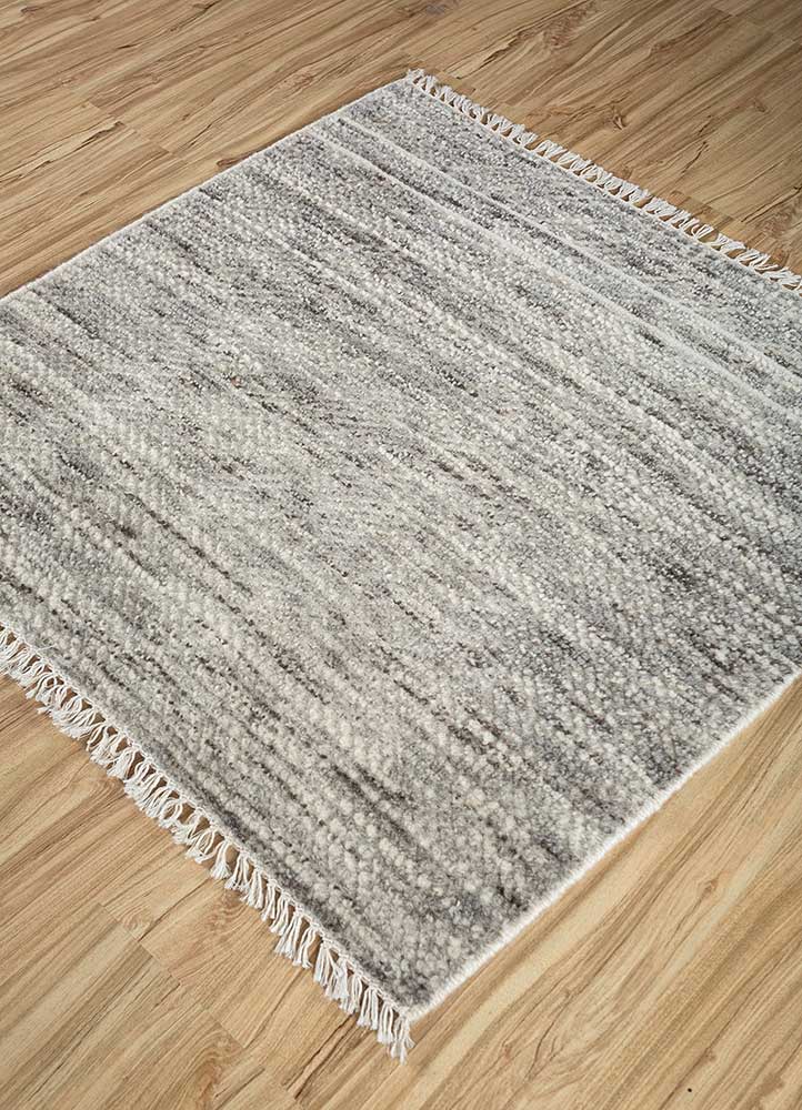 Wollteppich quadratisch  - 75 x 75 cm - beige