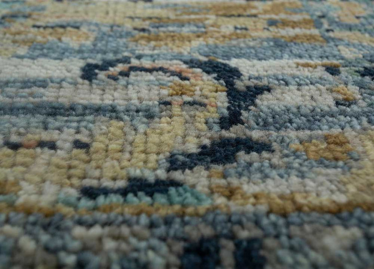 Wollteppich - 300 x 240 cm - seeblau