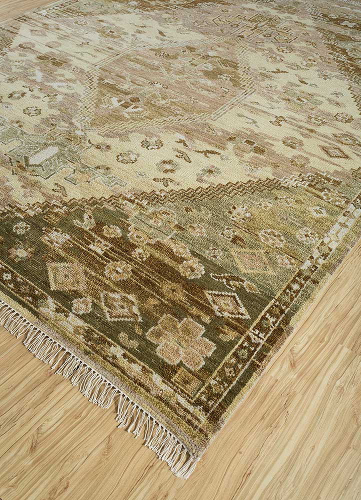 Wollteppich - 300 x 240 cm - gold