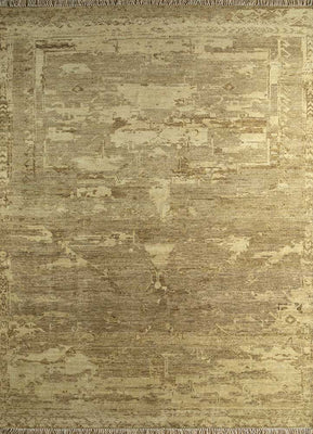 Wollteppich - 300 x 240 cm - gold