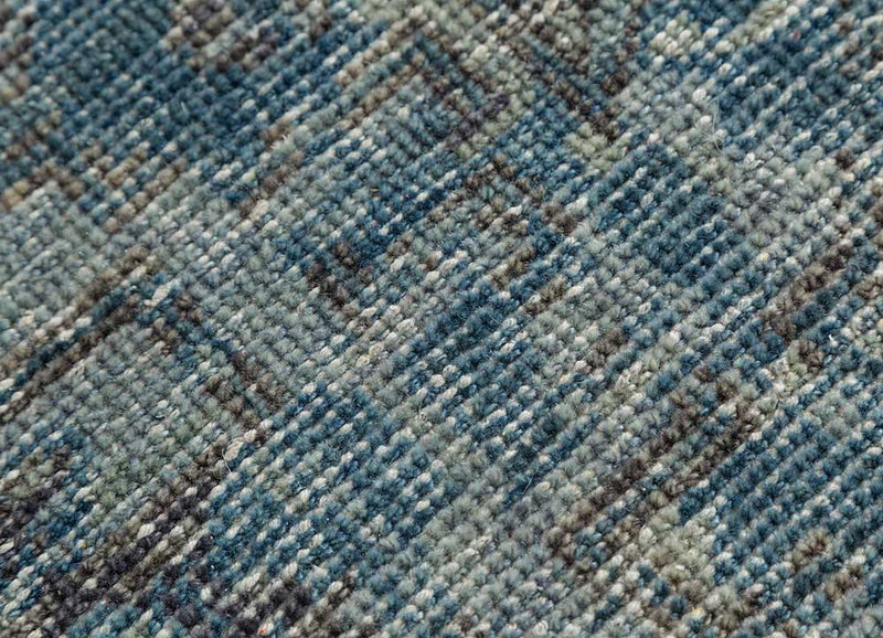 Wollteppich - 300 x 240 cm - blau
