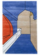Wollteppich sonderform  - 240 x 150 cm - mehrfarbig