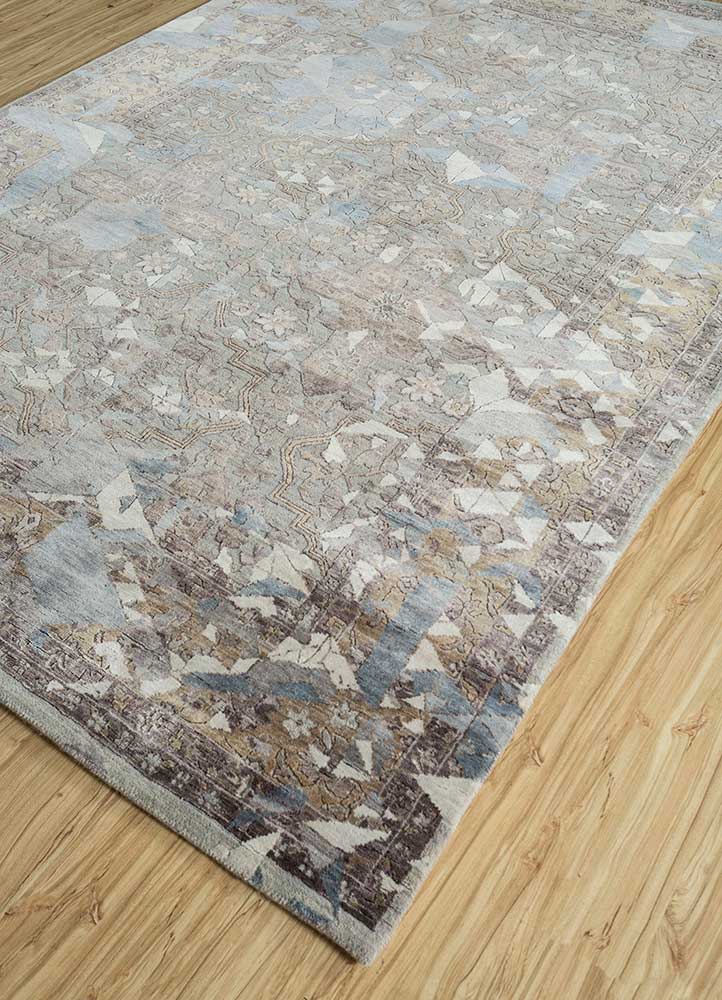 Wollteppich - 300 x 240 cm - grau