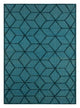 Wollteppich - 240 x 150 cm - seeblau