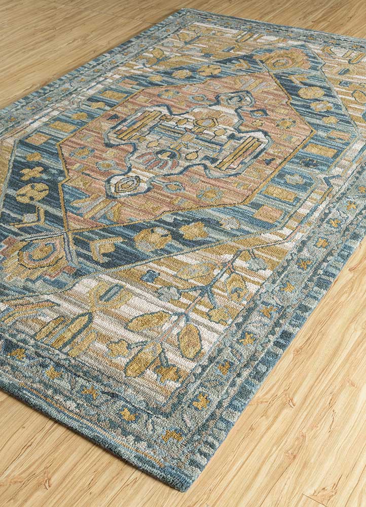 Wollteppich - 240 x 150 cm - mehrfarbig