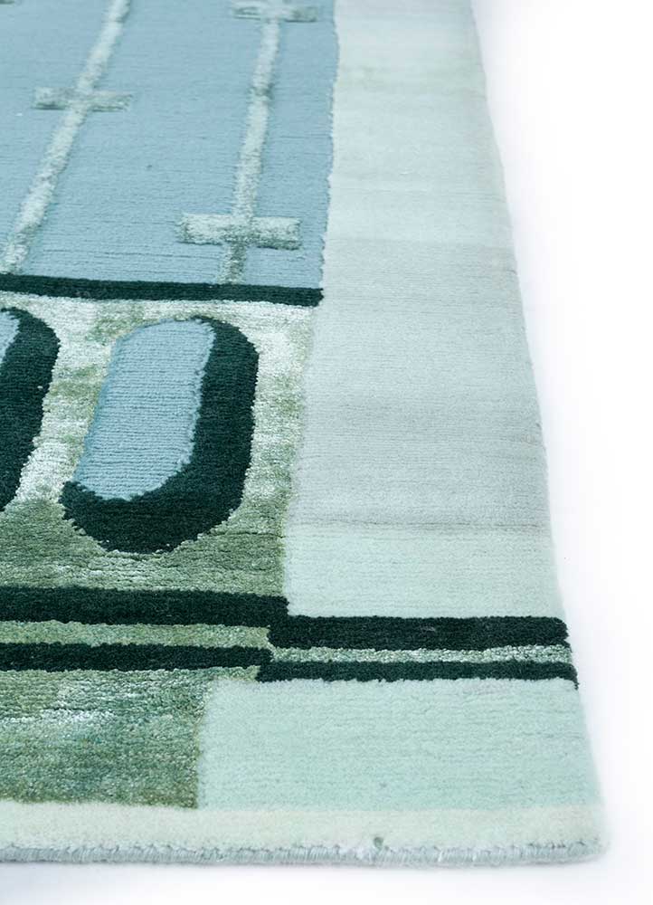 Wollteppich - 300 x 240 cm - hellblau