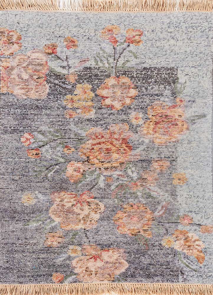 Wollteppich - 60 x 90 cm - mehrfarbig