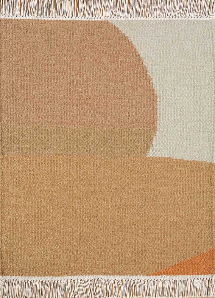 Wollteppich - 90 x 60 cm - gold