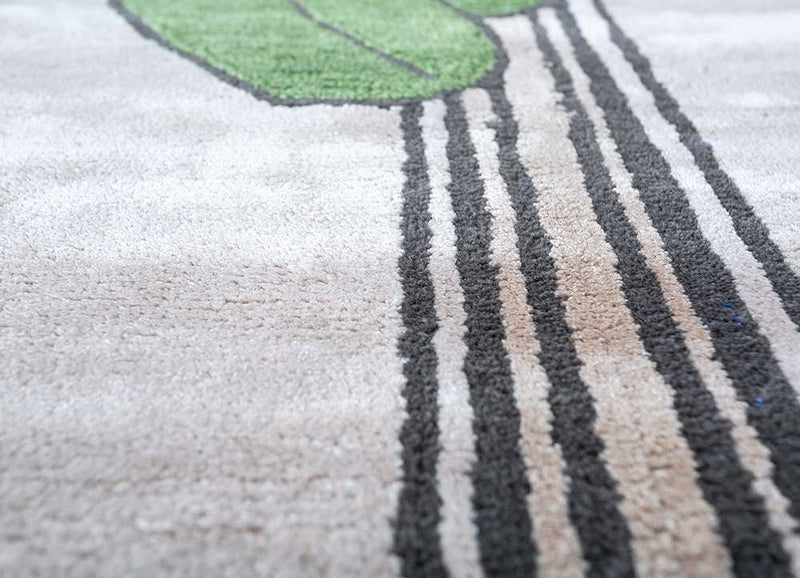 Wollteppich sonderform  - 240 x 150 cm - mehrfarbig
