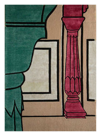 Wollteppich sonderform  - 270 x 180 cm - orange