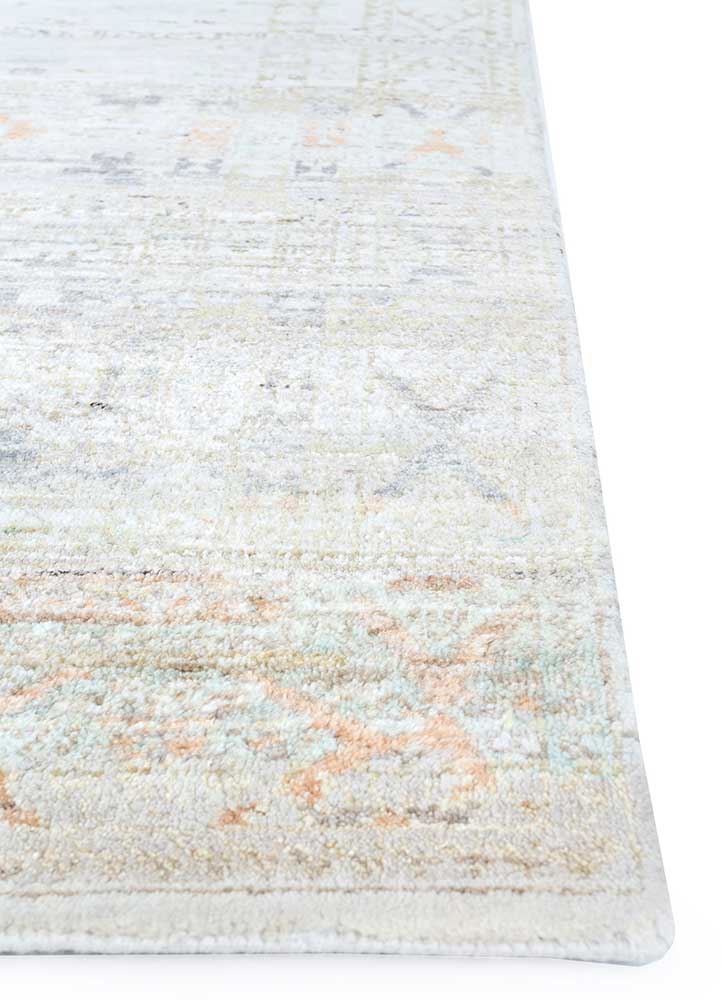 Wollteppich - 300 x 240 cm - silber