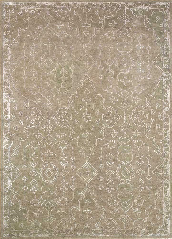 Wollteppich - 240 x 150 cm - gold