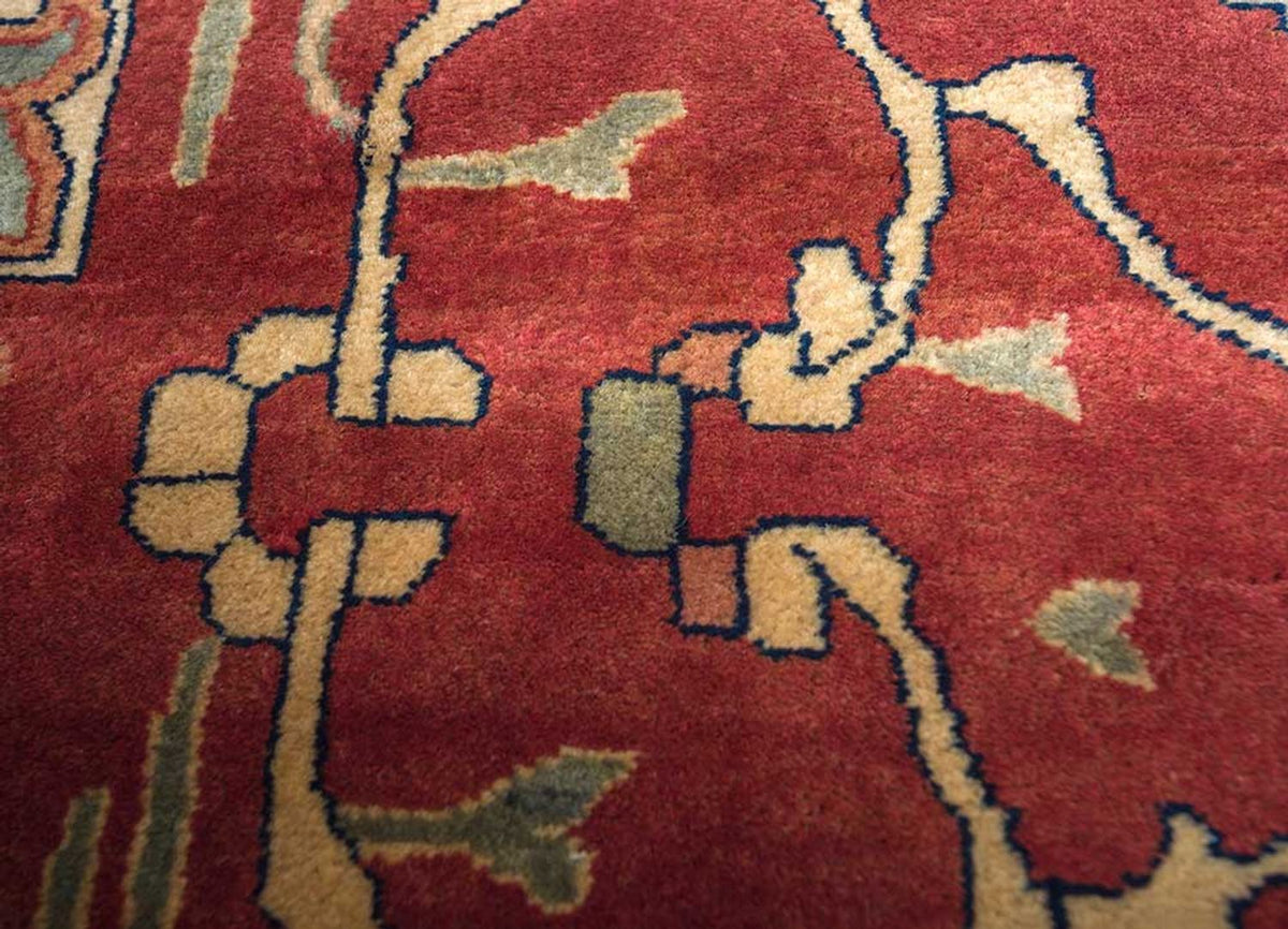 Wollteppich - 435 x 360 cm - blau